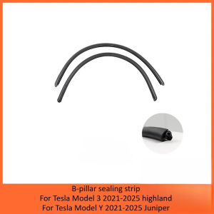 For Tesla Model Y Juniper/Model 3 2025 Sealing Strips B-pillar C-pillar Sunroof Sound Insulation Noise Reduction Rubber Strips
