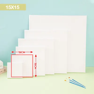Canvas Board Painting Plain Cotton Wooden Frame Panel Acrylic Paint Projek Alat Seni Lukis Kanvas