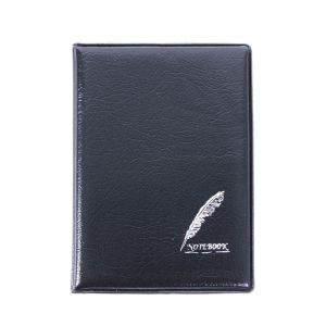 TINGTIAN PU Cover Mini Notebook Memo Pads Bussiness Leather Notebook Office Accessories Writing Paper Pocket Notepad Stationery