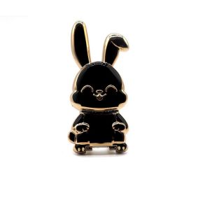 EO4MD Accessories Adhesive Car Mount Stand Lazy Ring Buckle 3D Folding Cellular Support Pull Rod Support Mobile Phone Holder Rabbit Ring Bracket Phone Stand