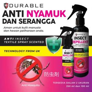 Durable Anti Serangga Nyamuk Jamur Tungau Semut Kecoa AM2 Chibi 200ML