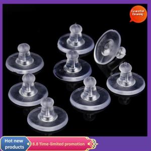 Graceful 50PCS Heavy Duty Rubber Earring Backs Sleeves Holders Stoppers Soft Nut Silicone