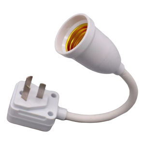 1 Piece Plug In Swivel Head E27 Socket Bulb Holder With Switch EU/UK Plug LED Table Lamp Hose Steering Lever E27 Direct