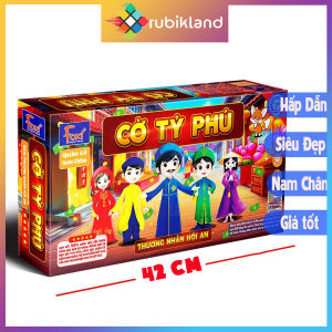 [Foxi] Cờ Tỷ Phú 42cm Thương Nhân Hội An Có Nam Châm Size Khổng Lồ Cờ Tỉ Phú Đồ Chơi Trí Tuệ Trẻ Em