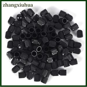 zhangxiuhua 100pcs Black Plastic Auto Car Bike Motorcycle Truck Wheel Tire Valve Stem Cap