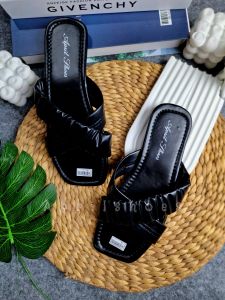 Sendal wanita terbaru silang rajut Sandal teplek wanita terbaru 2024