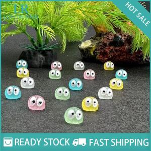 LF Wholesale✨Flash Sale ✨ ตุ๊กตาเป็ดสไปรท์ลูกบอลสีดำเรืองแสง10ชิ้นของประดับตกแต่งบ้านนางฟ้าจิ๋วอุปกรณ์ตกแต่งสวน