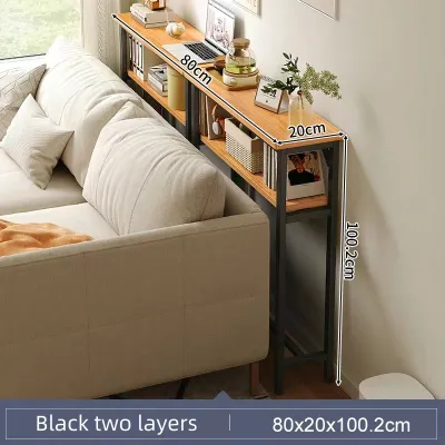 Long Side Table Narrow Shelf Behind Sofa Long Table Bedroom Narrow Long Bedside Table Storage Table Clutter Cabinet Against The Wall Gap Shelf Living Room Bookshelf Balcony Flower Rack