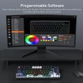 Womier S-K80 Black 75% Mechanical Gaming Keyboard with Color OLED Display Keyboard Hot Swap Keyboard Gasket Mount RGB Custom Keyboard. 