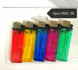DISPOSABLE FLINT LIGHTER 5PCS ECONOMIC PACK