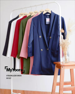 [MyYoora]  Stradiblazer Dress Pakaian Wanita DS1027