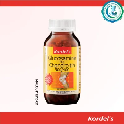 Kordels Glucosamine Plus Chondroitin 500/400 Joint Support 500mg Glucosamine 400mg Chondroitin Capsules