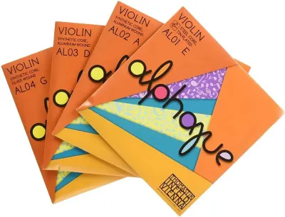 【Quality】 Full Set Thomastik Alphayue Al100 Medium Violin Strings Size 4/4 Set