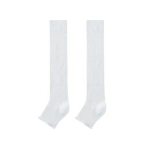 FGVDV Solid Color JK Calf Socks Ultra-Thin Lolita Mid-tube Stocking Fashion Open Toe Knee High Socks Women