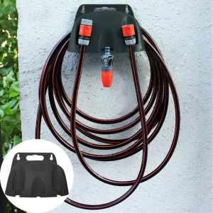 PHYSILOLOGY UNINHABITED86ED8 Garden Tool Convenient Wall Mounted Garden Yard Plastic Watering Water Hose Rack Storage Rack Pipe Holder Hosepipe Hanger