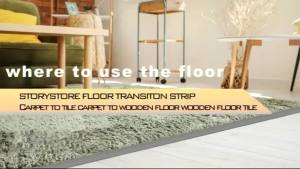 1M Self-adhesive Carpet & Floor Edging Trim Strip PVC Flooring Threshold Transition Sealing Strips Fit 3~10mm Gaps