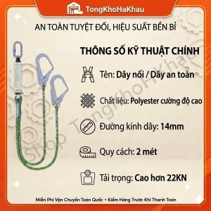 Dây Đai An Toàn 5 Điểm Móc Treo Toàn Thân Leo Núi Thợ Điện Xây Dựng Lắp Đặt Điều Hòa Chống RơiĐu Dây Sơn NướcLau Kính