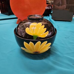 Tô có nắp sơn mài cao cấp Thanh Bình Lê trưng bày bàn kệ chưng trái cây nhà cửa văn phòng quà tặng ý nghĩa