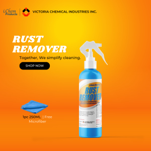 ICHEM PRODUCT 1PC  RUST REMOVER 250ML SPRAY BOTTLE (RUST STAIN REMOVER RUST CLEANER ANTI-RUST)