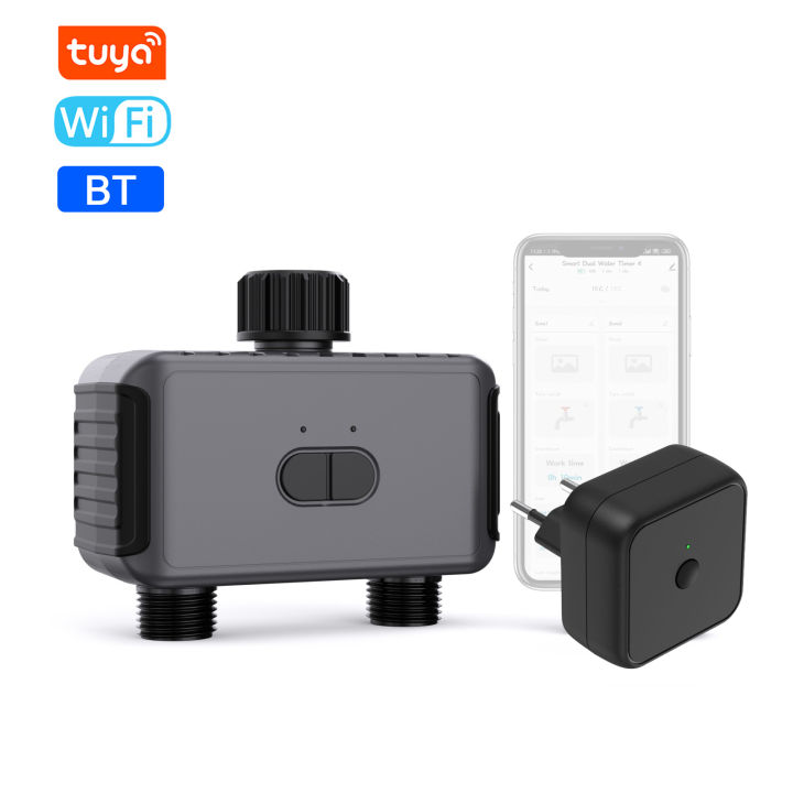 Tuya Wifi BT Gardening Automatic Irrigation Water Timer Automatic ...