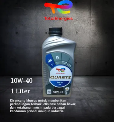 Oli Mesin TOTAL Quartz 10W-40 7000 SEMI SINTETIK - 1 Liter
