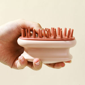 YAFEN แปรงซิลิโคนสำหรับนวดหนังศีรษะแปรงขัดเส้นผมหวีอาบน้ำแปรงนวดผมทำจากซิลิโคน