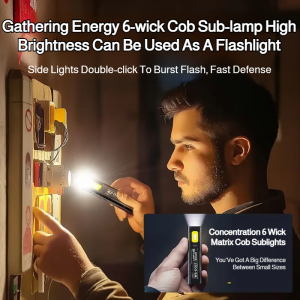 🔦Ultra Thin Flashlight with Strong Light Rechargeable Super Bright Outdoor Long Range Small Portable Super Strong超轻薄双光源户外应急手电筒