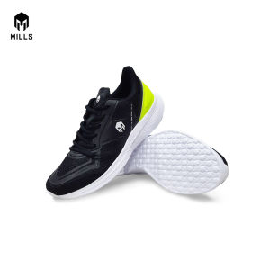 Mills Sepatu Lari Running Shoes Treximo Omega Black/Neon Green/White 9100101
