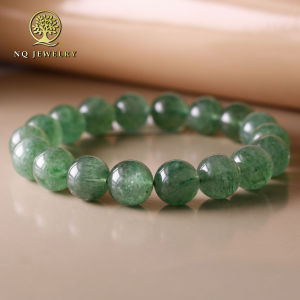 Vòng tay đá thạch anh dâu xanh hợp mệnh Mộc & Hỏa - NQ Jewelry