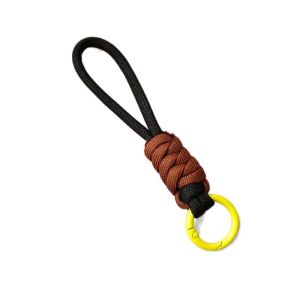 OQEWPI นุ่มนุ่มๆ พวงกุญแจเชือกถัก สร้างสรรค์และสร้างสรรค์ ป้องกันการสูญหาย จี้ปมที่มีสีสัน แฟชั่นสำหรับผู้หญิง สายคล้องคอ พวงกุญแจเชือกเส้นเล็กถัก ตกแต่งกระเป๋าเป้สะพายหลัง