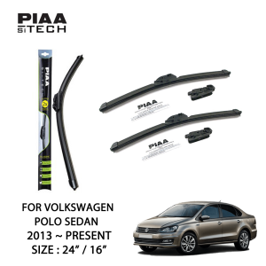 Volkswagen Polo Sedan PIAA Si-Tech Silicone Wiper (24" / 16")