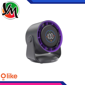 Kipas Angin OLIKE PF7 Desktop Fan 4000 mAh 100 Gears Portable Strong Wind + Digital Display