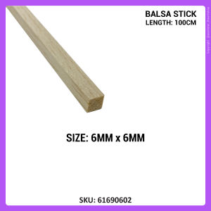 [WETAS] Balsa Wood Stick Balsa Wood Kayu Balsa (100cm /1 meter)