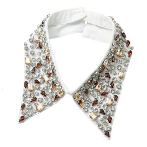 Decors Detachable Collar Faux Collar Accessory For Women Elegant Pointed Lapel Enhancer Shirt Sweater Accessory