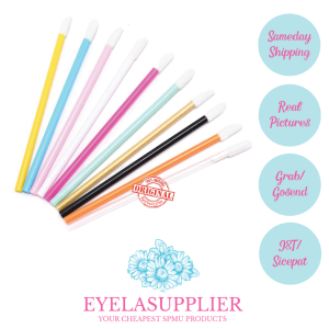 50 pcs Disposable Lip Brush Applicator Lip Wand Lipstick Lip Glossy Kuas Bibir Aplikator Lipstik Lipbalm Lipgloss Spoolie Sekali Pakai Lipstick