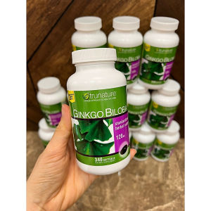 VIÊN UỐNG BỔ NÃO TRUNATURE GINKGO BILOBA  340 VIÊN - - Hỗ trợ hiện tượng thiếu máu lên não.  - Hỗ trợ rối loạn thần kinh cảm giác..  - Hỗ trợ tốt cho trí nhớ