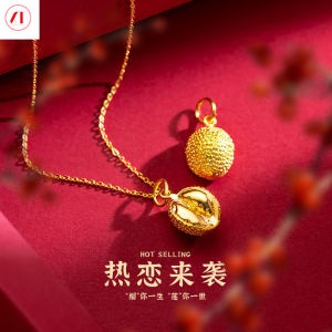 XT Jewellery Korea 24k Durian Pendant Necklace Woman Love 916 Original Gold Plated