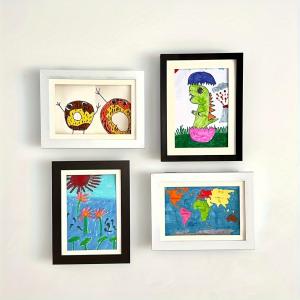 fengwan123 1pc Flip Photo Frame Picture Frame Art Frame Solid Wood Photo Frame Oil Painting Decoration Magnetic Flip Cover Photo Frame Drawing Picture Display Frame Home Decoration