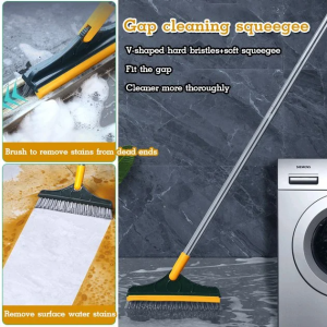 Brush Easy to Remove Stains Space Saving Rubber Soft Scraper Multipurpose Triangular Convex Bristles