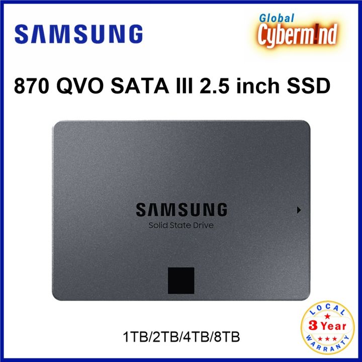 SAMSUNG 870 QVO SATA III inch SSD 1TB/2TB/4TB/8TB