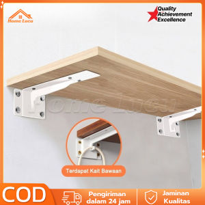 Siku Rak + Gantungan GOMEO | Bracket Ambalan Kait Dinding Rak Penyangga Siku L