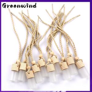 【Greenwind】 10pcs 5ml Car Perfume Bottle for Essential Oils Air Freshener Perfume Pendant