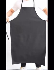 Quivlox Kitchen Apron PU Leather Waterproof Oil Proof Chef Butcher Work Soft Lengthened Adjustable Neck Apron Kulit