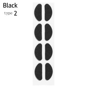 CRUSHES 4 Pairs 1.5mm Soft Foam Without Creasing Skin Color/Black EVA Nose Pads Self-adhesive Non-slip Eyeglasses Nosepads
