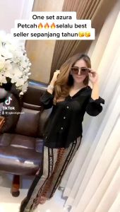 SALE Oneset Azura Set Kemeja Panjang & Bawahan Panjang RGB