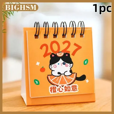 BIGHSM Lịch để bàn 2027 lịch du lịch mini nhỏ gọn hoàn hảo cho gia đình văn phòng trường học giúp lên kế hoạch lịch trình hàng ngày và trang trí nhà cửa