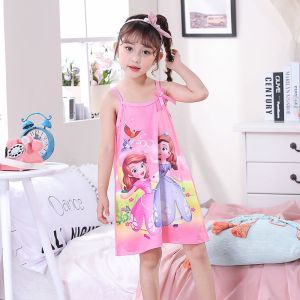 LOBER ชุดนอนเด็กหญิง สาวกลางคืนกระโปรง ชุดนอนเจ้าหญิงเอลซ่า ชุดนอนดิสนีย์ ชุดนอนเด็ก ชุดนอนเด็ก2-8ปี ชุดนอนของสาวๆ ชุดนอนเด็กผู้หญิง