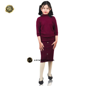 Baju anak perempuan umur 4 - 11 tahun / Setelan rajut anak perempuan