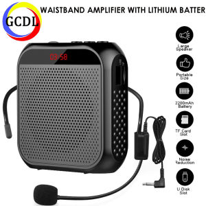 Portable Lapel Microphone Mini Voice Amplifier Amplifier Portable Professional Teacher Microphone Wireless Booster With Wired Speaker Suitable For Coach Tour Guide