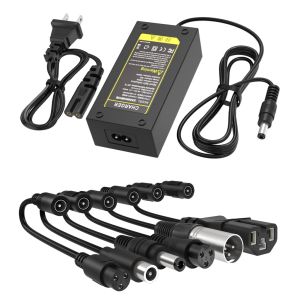 อะแดปเตอร์ไฟฟ้า 29.4V 2A Fast Charger with 7 Plugs Universal for 24V 25.2V 25.6V 25.9V Lithium Battery ที่ชาร์จแบตเตอรี่